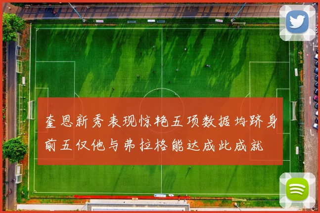 奎恩新秀表现惊艳五项数据均跻身前五仅他与弗拉格能达成此成就